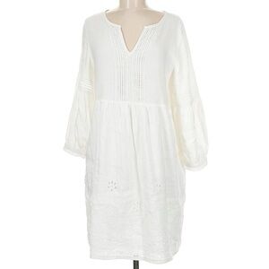 Tommy Bahama Casual Linen Blend Midi Eyelet Detail